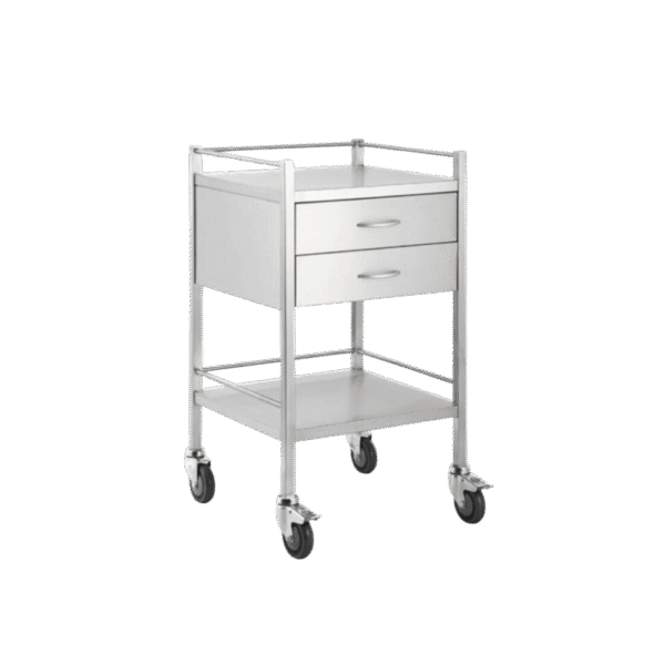 Dressing / Instrument trolley-2 Drawer Stainless Steel.