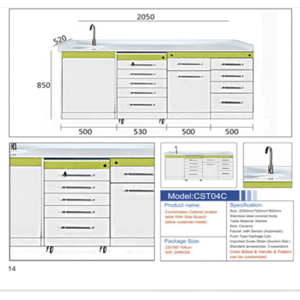 Dental Cabinet Color -full white