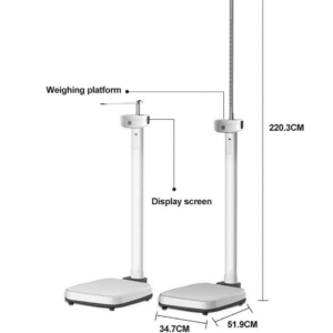 Body height and weight scale